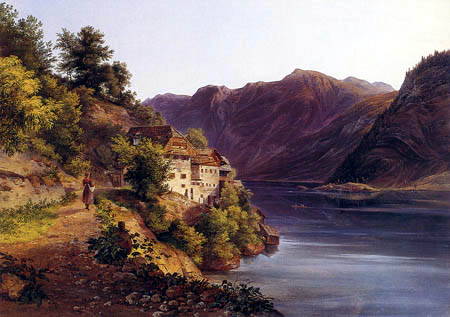 Franz Steinfeld - View of the Hallstaett lake