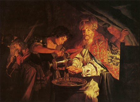 Matthias Stomer - Pilatus, washing his hands