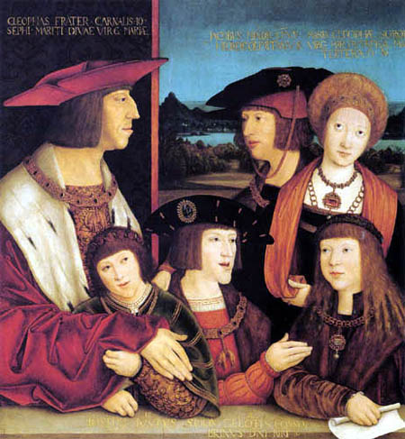 Bernhard Strigel - Emperor Maximilian I. and his family