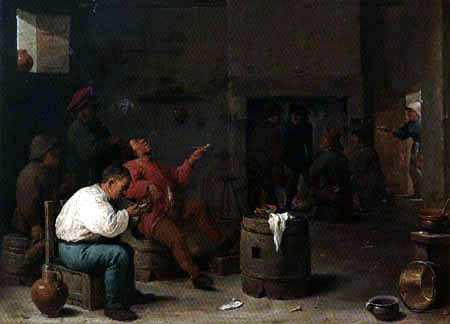David Teniers der Jüngere - Bauernstube
