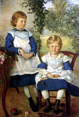 Hans Thoma - Kinder der Familie Haag