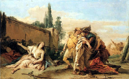 Giambattista (Giovanni Battista) Tiepolo - Rinaldos Abschied von Armida