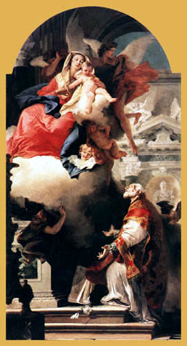 Giambattista (Giovanni Battista) Tiepolo - Lady appears to St Filippo Neri