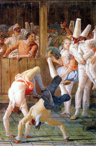 Giandomenico (Giovanni Domenico) Tiepolo - Akrobaten, Detail