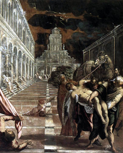 Tintoretto (Jacopo Robusti) - The salvage of the corpse