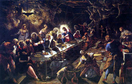 Tintoretto (Jacopo Robusti) - La Cène