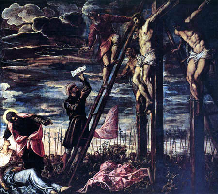 Tintoretto (Jacopo Robusti) - La crucifixión