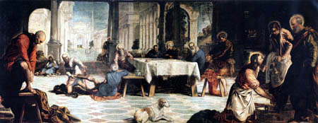 Tintoretto (Jacopo Robusti) - Die Waschung der Füße