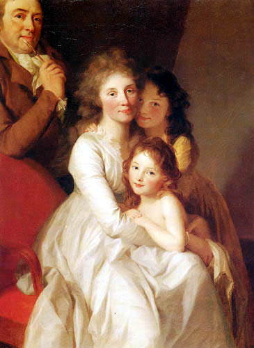 Johann Friedrich August Tischbein - The family of the artist