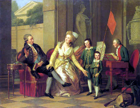 Johann Friedrich August Tischbein - The family of the prince Nikolai H.I. Saltikov