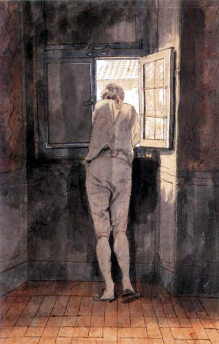 Johann Heinrich Tischbein der Ältere - Goethe am Fenster