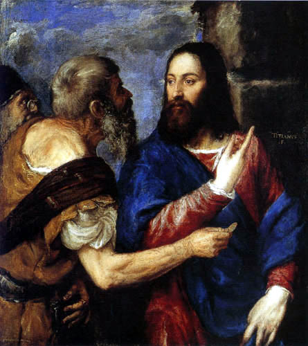 Titian (Tiziano Vecellio) - The interest penny