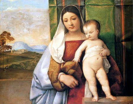 Titian (Tiziano Vecellio) - The Gypsy Madonna