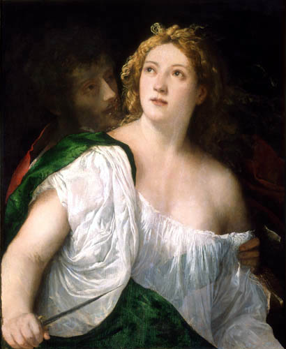 Tiziano Vecellio o Vecelli - Lucretia y Tarquinius