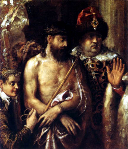 Tizian (Tiziano Vecellio) - Die Verspottung Christi