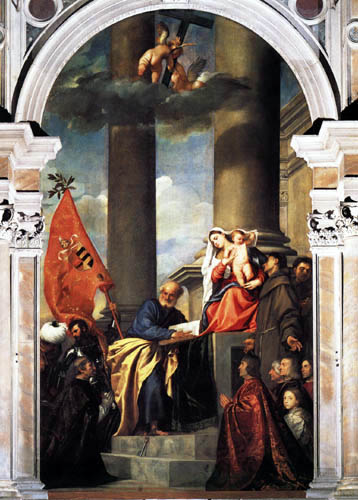Tizian (Tiziano Vecellio) - Madonna des Hauses Pesaro