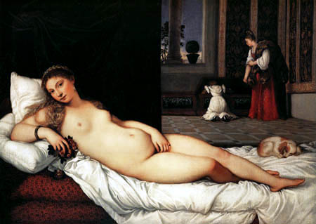 Titian (Tiziano Vecellio) - The Venus of Urbino