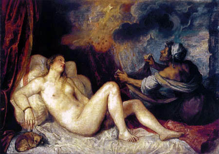 Titian (Tiziano Vecellio) - Danaë