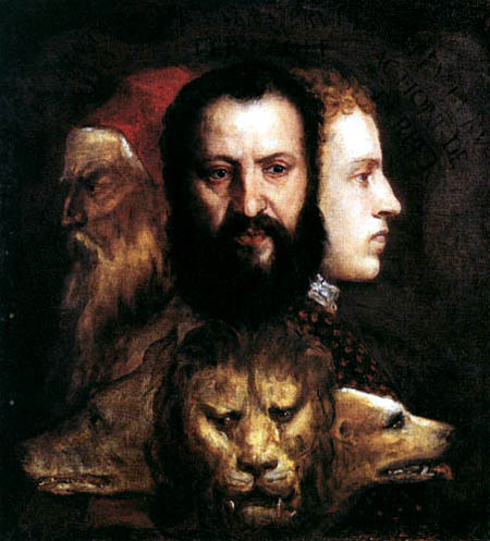 Titian (Tiziano Vecellio) - Allegory of the wisdom