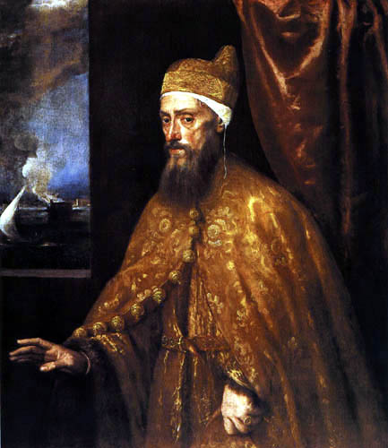 Titian (Tiziano Vecellio) - The Doge Francesco Venier