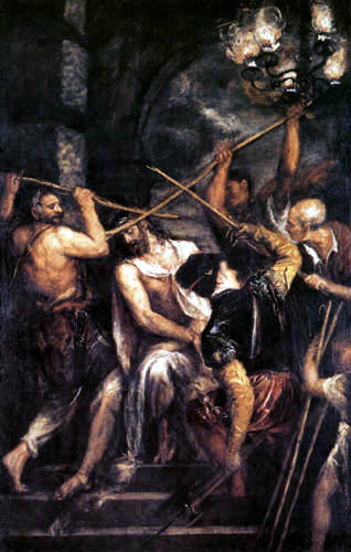 Tiziano Vecellio o Vecelli - La coronación de espinas