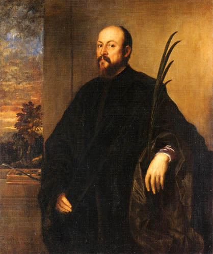 Titian (Tiziano Vecellio) - Portait of a man