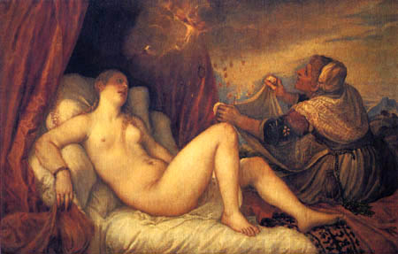 Titian (Tiziano Vecellio) - Danaë