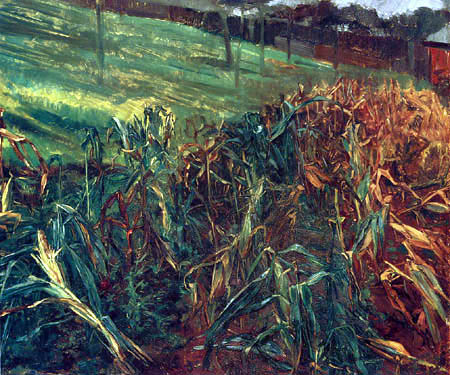 Wilhelm Trübner - Un champ de maïs