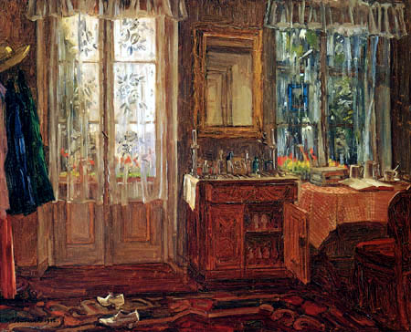 Wilhelm Trübner - Room with a balcony