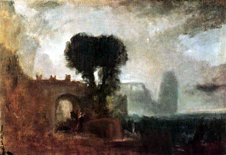 Joseph Mallord William Turner - Archway with Trees by the Sea