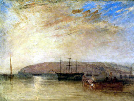 Joseph Mallord William Turner - Shipping off East Cowes Headland