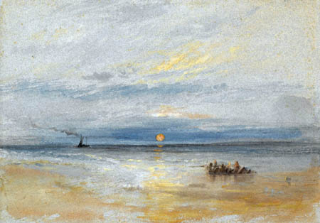 Joseph Mallord William Turner - Coastel View at Sunset