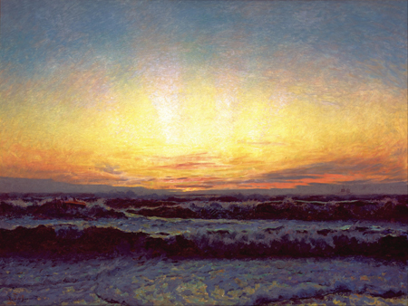Laurits Tuxen - La mer du Nord après la tempête, Højen