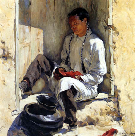Walter Ufer - The red Moccasins