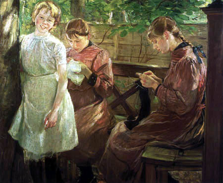 Fritz von Uhde - The daughters of the artist