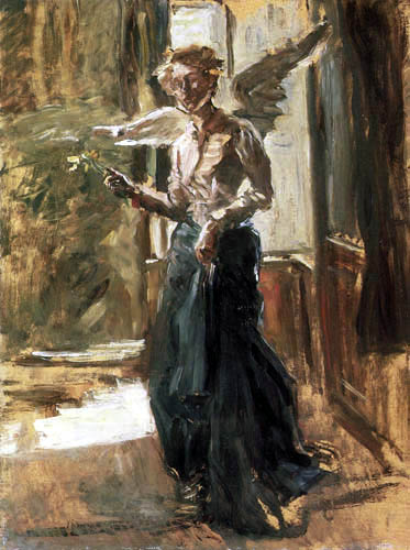 Fritz von Uhde - Angel, Study