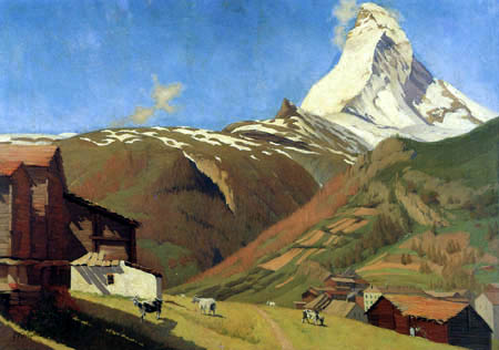 Félix Edouard Vallotton - Blick von Zermatt