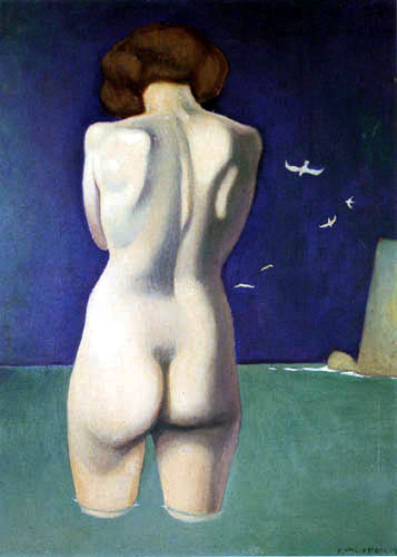 Félix Edouard Vallotton - Nude standing in the water