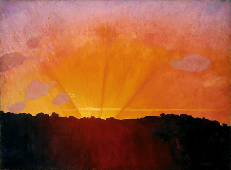 Félix Edouard Vallotton - Sonnenuntergang