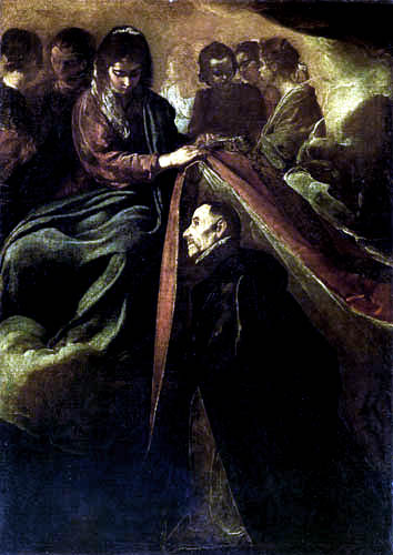 Diego R. de Silva y Velázquez - Maria schenkt dem hl. Ildefonso ein Gewand