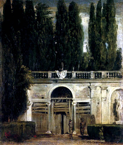 Diego R. de Silva y Velázquez - Villa Medici, Fassade der Grottenloggia