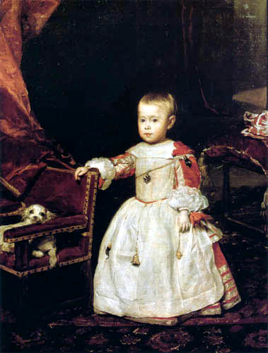 Diego R. de Silva y Velázquez - Portrait of prince Felipe Próspero
