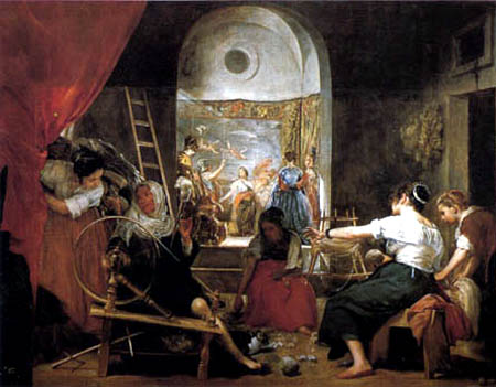 Diego R. de Silva y Velázquez - La Légende d´Arachné, Les Fileuses