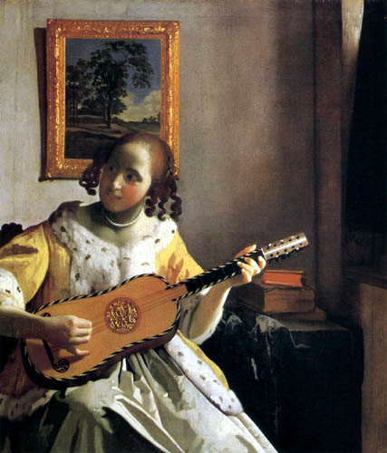 Jan Vermeer van Delft - La guitariste