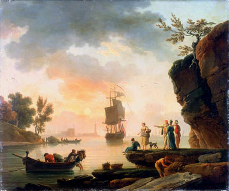 Claude-Joseph Vernet - Seegestade mit Schiffen