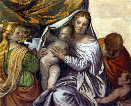 Paolo Veronese (Caliari, Cagliari) - The holy family