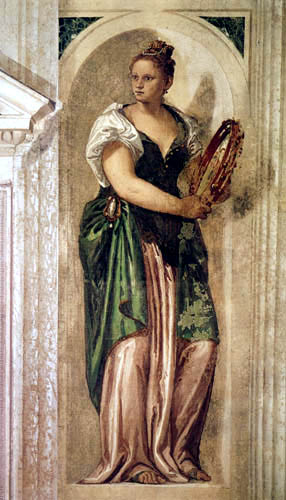 Paolo Veronese (Veronés) - Muse mit Tamburin