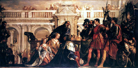 Paolo Veronese (Caliari, Cagliari) - Darius before Alexander the Great