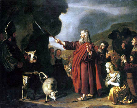 Jan Victors - Moses und der Felsen