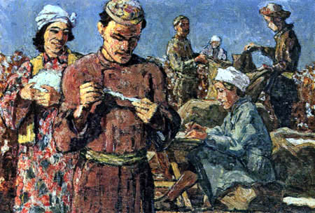 Heinrich Vogeler - Usbekische Baumwollarbeiter
